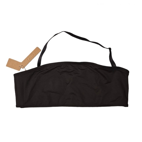 SKIMS Signature Swim Bandeau Onyx Bikini Top XL - Picture 1 of 5